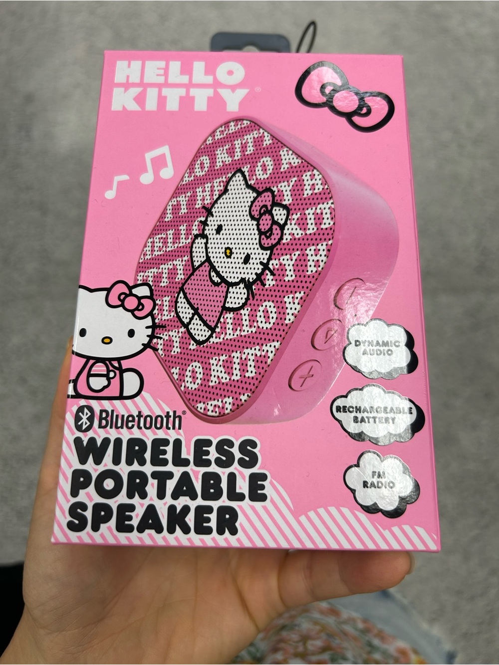 Hello Kitty Pink Bluetooth Wireless Portable Speaker